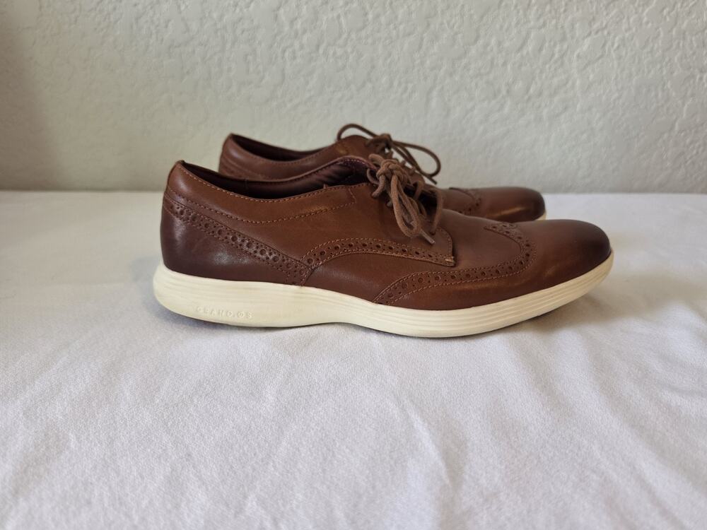 Cole Haan Grand Tour Wingtip Oxford Men’s 11.5 M Brown Leather C29414 Grand OS